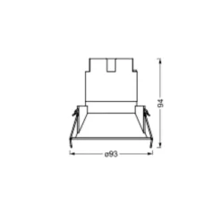 LEDVANCE Twist inbouwspot Ø9,3cm 840 wit/zilver