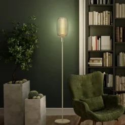 LEDVANCE vloerlamp Decor Stick E27, hoogte 146cm, beige