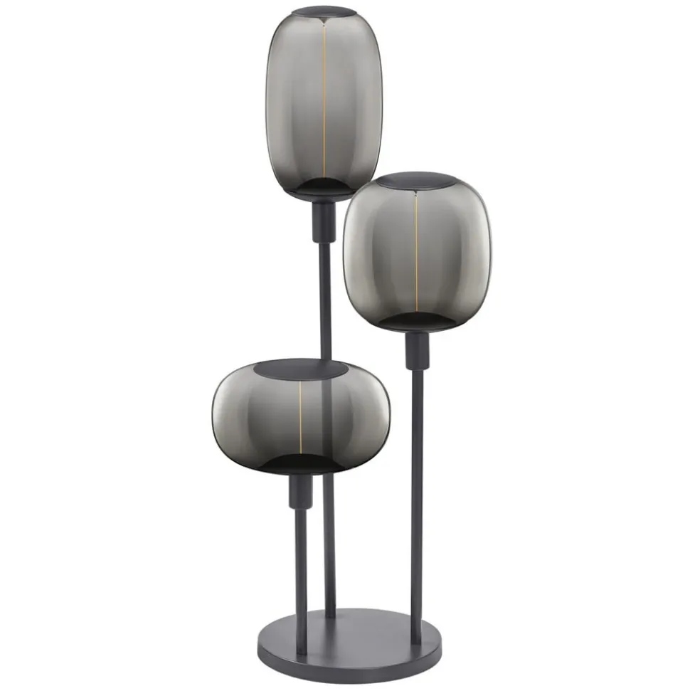 LEDVANCE vloerlamp Decor Stick 3-lamps. Hoogte 78cm, donkergrijs