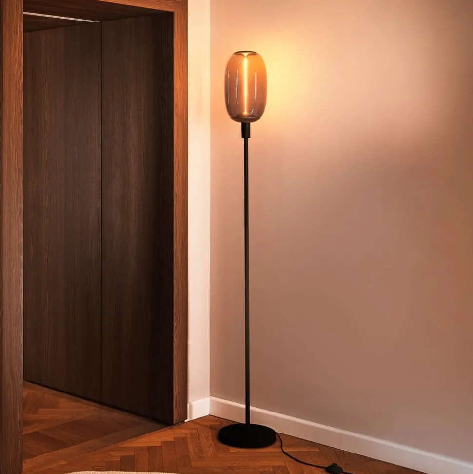 LEDVANCE vloerlamp Decor Stick E27, hoogte 146cm, donkergrijs