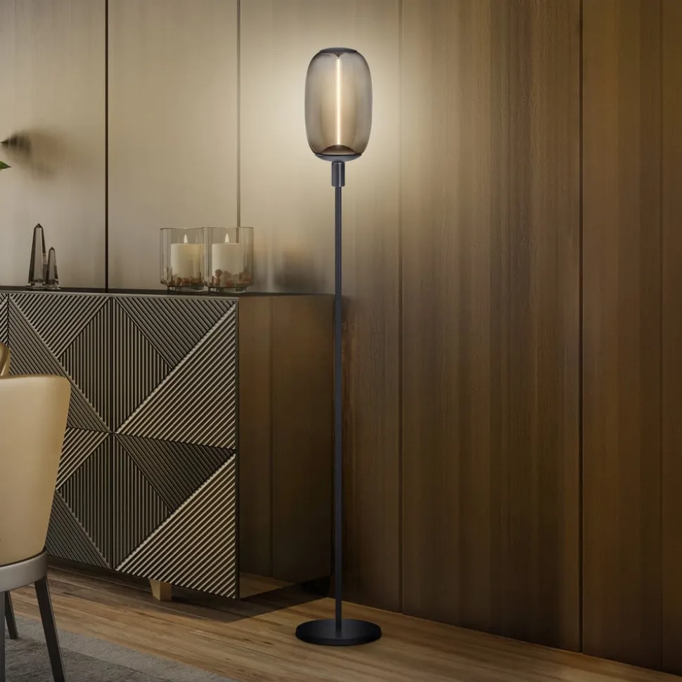 LEDVANCE vloerlamp Decor Stick E27, hoogte 146cm, donkergrijs