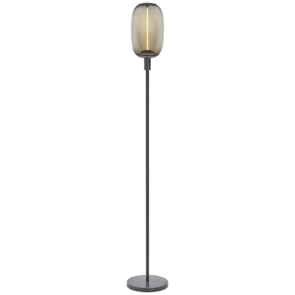 LEDVANCE vloerlamp Decor Stick E27, hoogte 146cm, donkergrijs