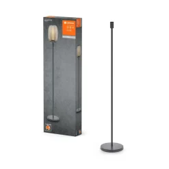 LEDVANCE vloerlamp Decor Stick E27, hoogte 146cm, donkergrijs