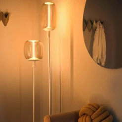 LEDVANCE vloerlamp Decor Stick 2-lamps, hoogte 146cm, beige