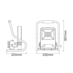 LEDVANCE Werklamp R-Stand Schijnwerper 30 W