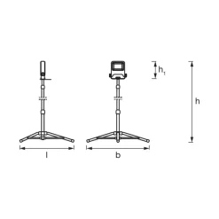 LEDVANCE Worklight Tripod LED schijnwerper 1-lamp 20W
