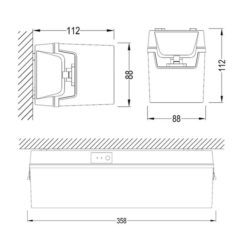 LED-veiligheidslamp C-Lux Standaard, enkele batterij