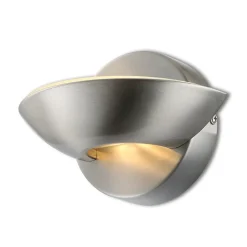 LED-wandlamp Cosimo, mat nikkel