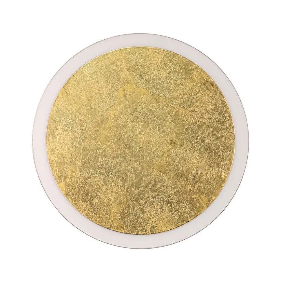 LED-wandlamp Moon Ø 40 cm, goud