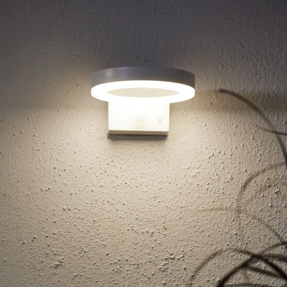 LED-wandsolarlamp Vidi met bewegingsmelder