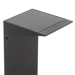 LED-wegepaal Soleil, antraciet, metaal, IP54, sensor