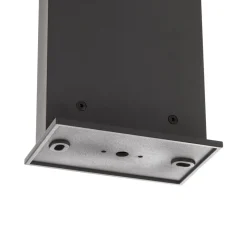 LED-wegepaal Soleil, antraciet, metaal, IP54, sensor