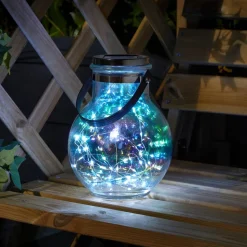 LED-zonnelantaarn Firefly Opal, set van 2, IP44