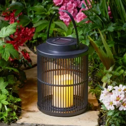 LED-zonnelantaarn Urban, zwart, hoogte 25 cm, IP44