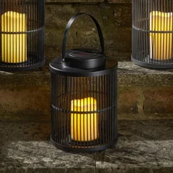 LED-zonnelantaarn Urban, zwart, hoogte 25 cm, IP44