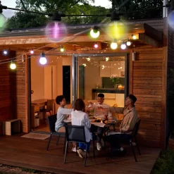 LED-zonnelichtketting CADENA, RGB, zwart, 10-lamps, 10 m