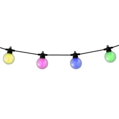LED-zonnelichtketting CADENA, RGB, zwart, 10-lamps, 10 m
