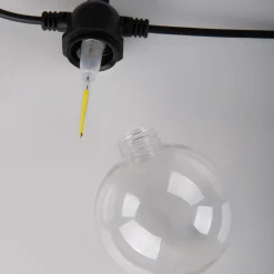 LED-zonnelichtketting CADENA, RGB, zwart, 10-lamps, 10 m