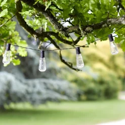 LED-zonnelichtketting Eureka Vintage, 10-lamps, IP44