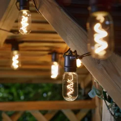 LED-zonnelichtketting Vintage 365, 8-lamps, glas, IP44