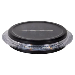 LED-zonne-vloerlamp KANE, zwart, set van 6, IP44