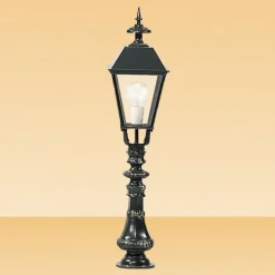 Leipzig - klassieke tuinpadverlichting, zwart