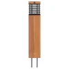 Les Jardins LED solar padverlichting Tekura, teak/grijs, 75 cm