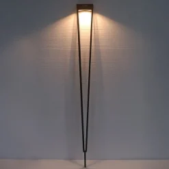 Les Jardins LED zaklamp op zonne-energie Tinka, corten, 90 cm, grondpin