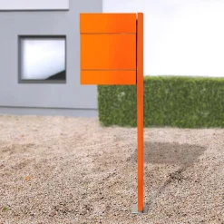 Letterman V brievenbus, krantenpost, oranje