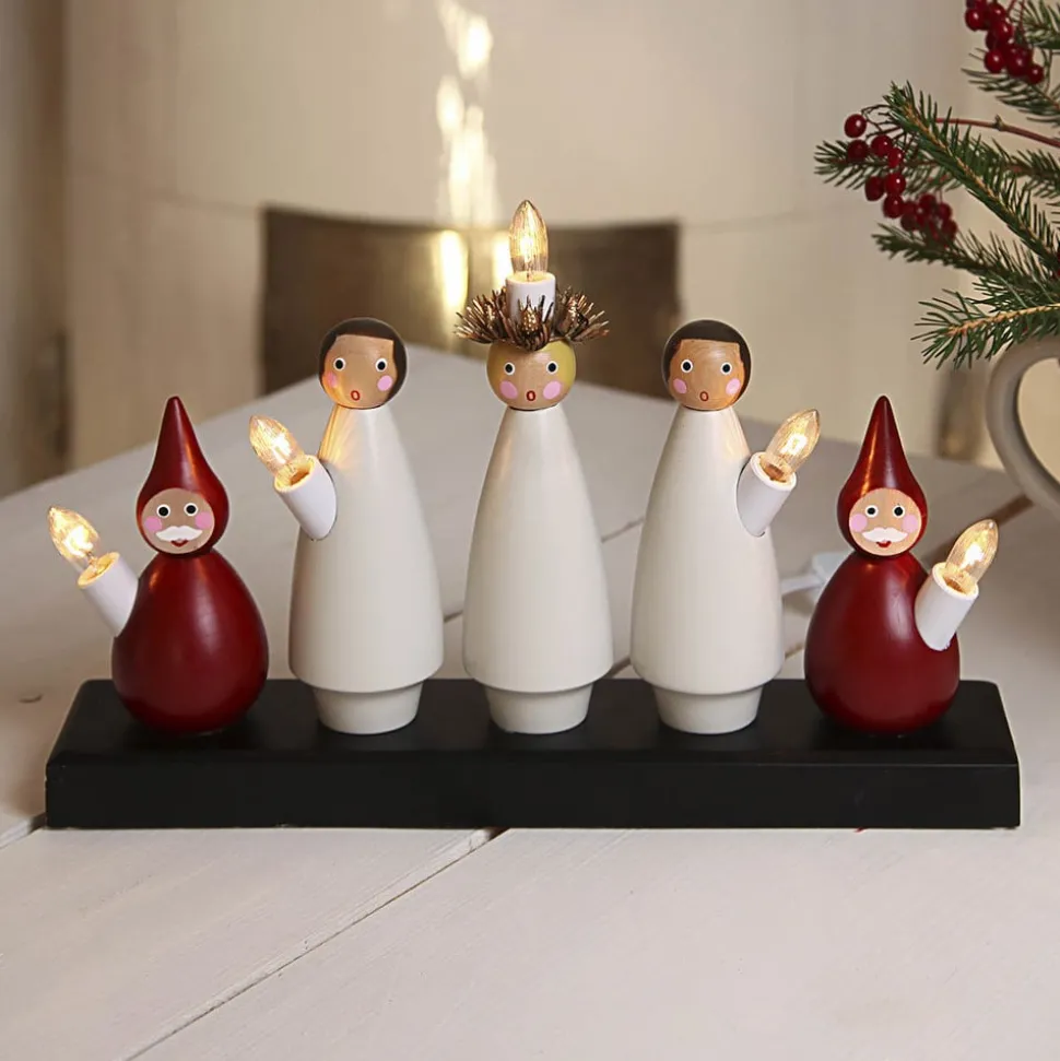 Leuke kandelaar Luciakor, 5-lichts