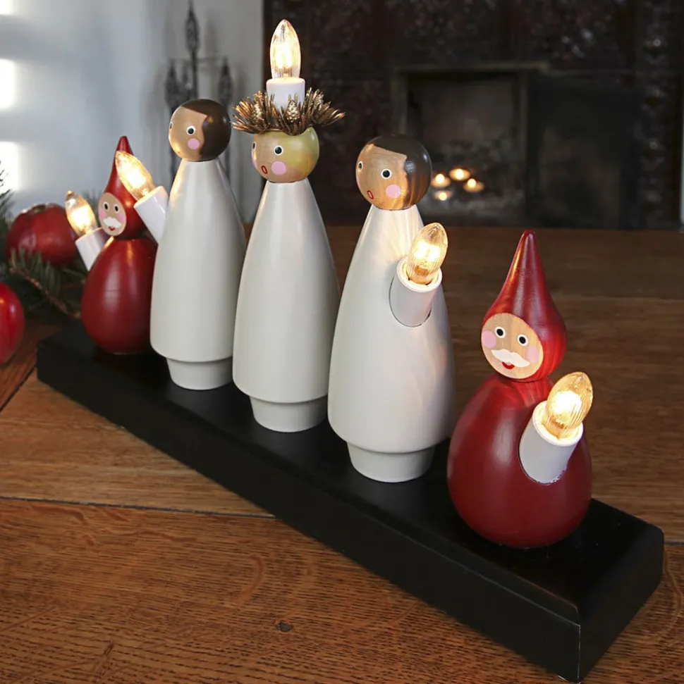 Leuke kandelaar Luciakor, 5-lichts