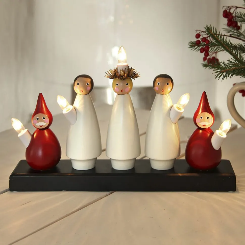 Leuke kandelaar Luciakor, 5-lichts