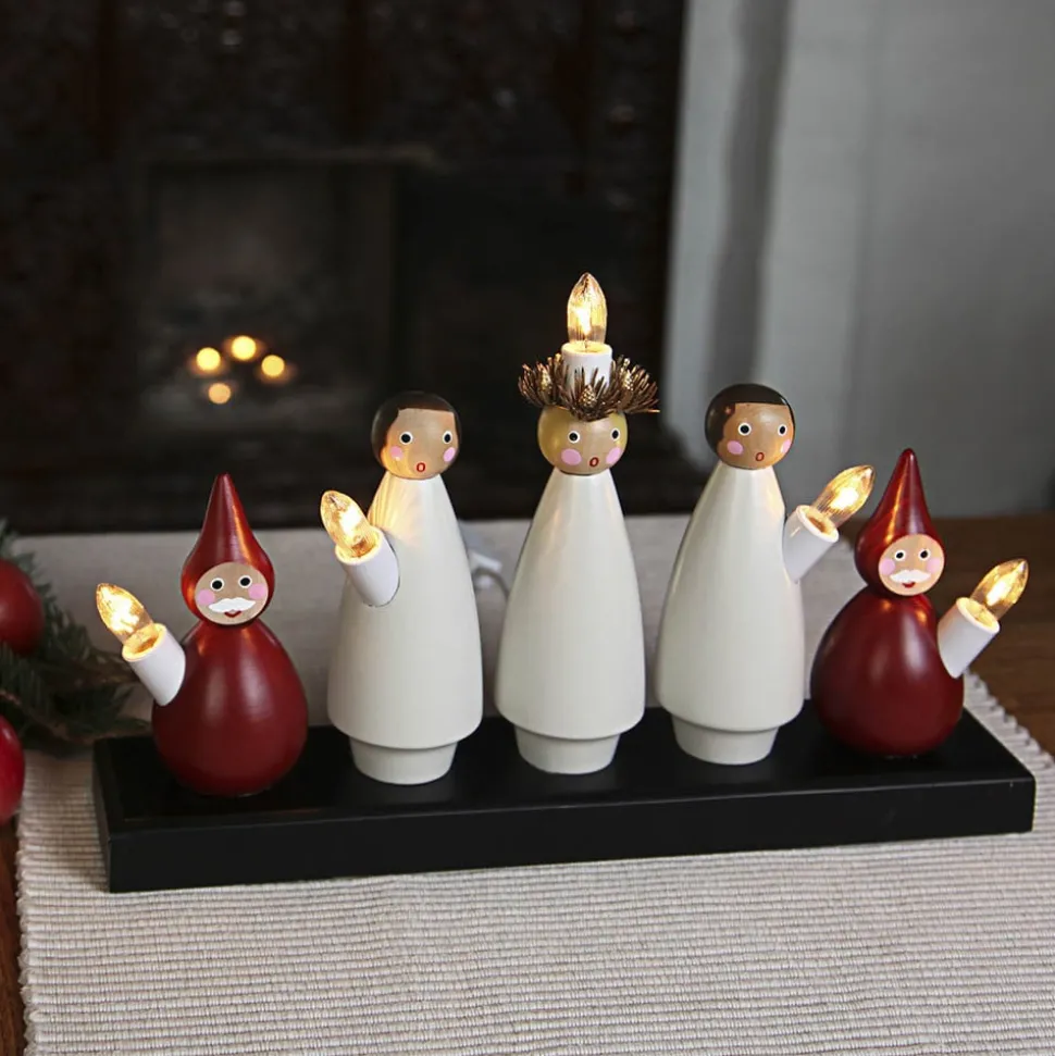 Leuke kandelaar Luciakor, 5-lichts