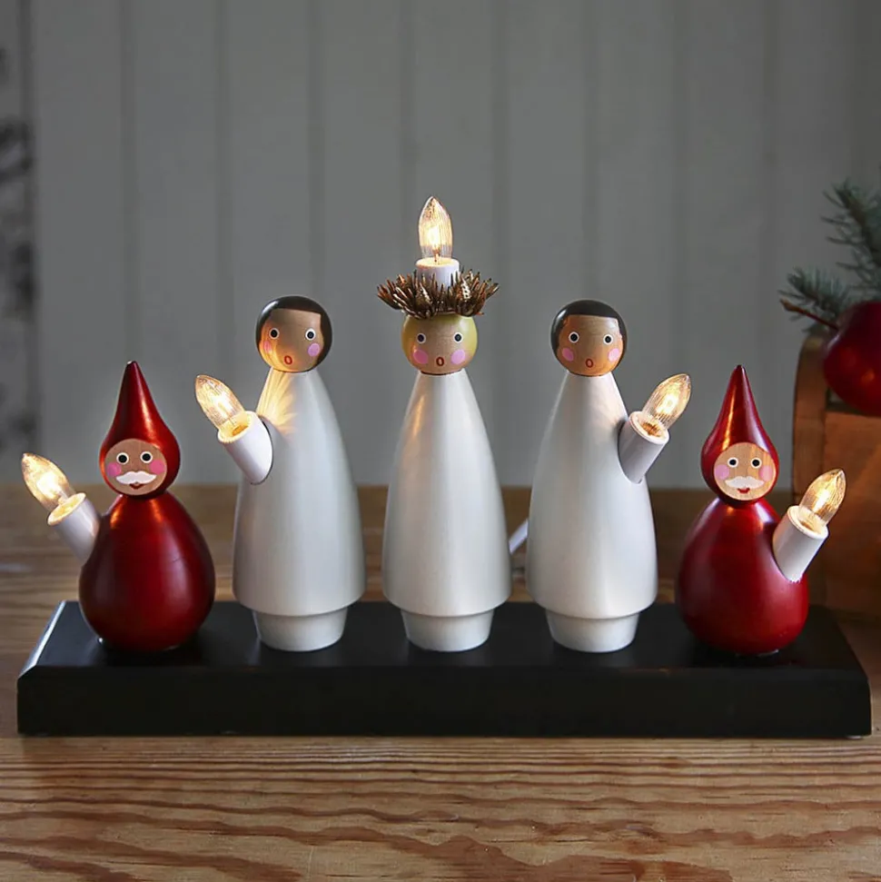 Leuke kandelaar Luciakor, 5-lichts