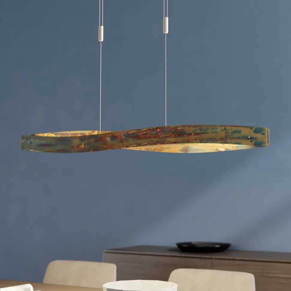 Lian LED hanglamp met geoxideerd oppervlak