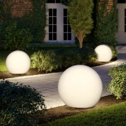 Lichtbol Cumulus L voor in de tuin, Ø 60 cm