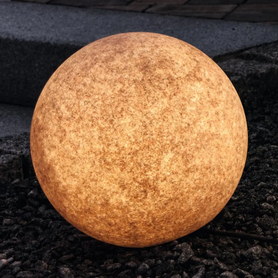Lichtgevende decoratiebol Mundan, 30cm terracotta