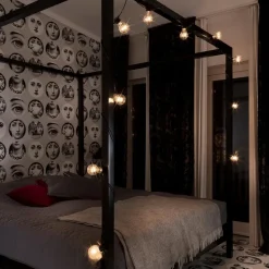 Lichtketting bier tuin 10x lamp helder amber