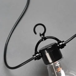 Lichtketting Biergarten basis set met kap geel