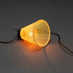 Lichtketting Biergarten basis set met kap geel