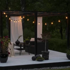 Lichtketting Biergarten 20-lamps helder barnsteen