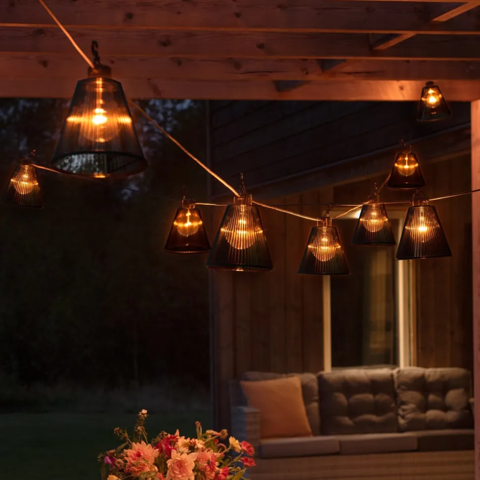 Lichtketting Biergarten uitbreiding kap zwart