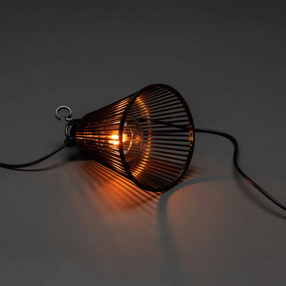 Lichtketting Biergarten uitbreiding kap zwart