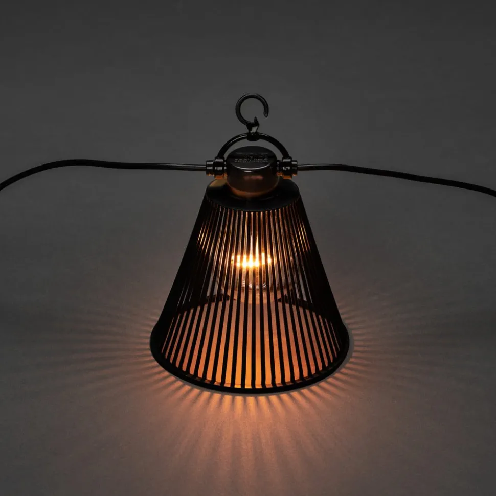 Lichtketting Biergarten uitbreiding kap zwart