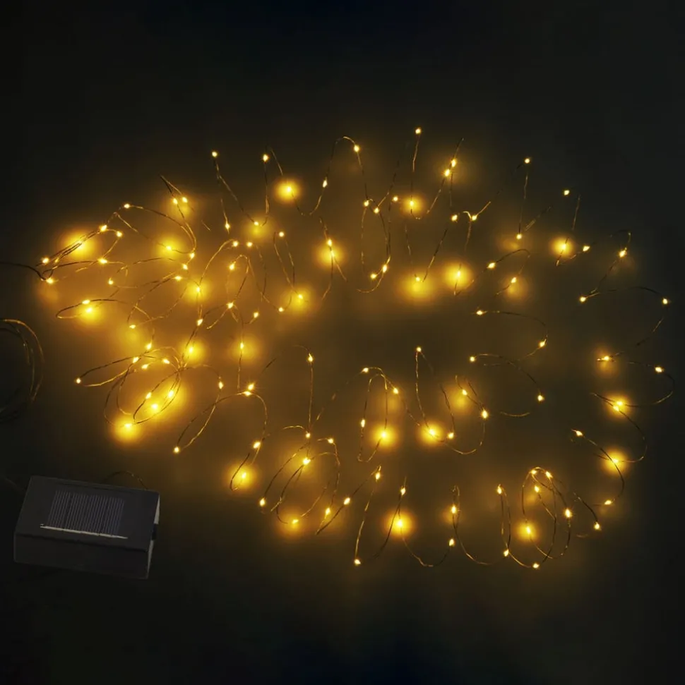 Lichtketting Ece, transparant, 13,5 meter