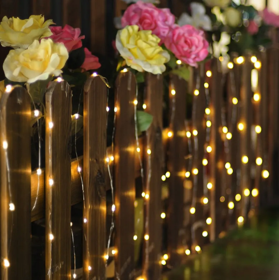 Lichtketting Ece, transparant, 13,5 meter