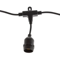 Lichtketting Girlanda IP44 zwart 15 m zonder lampjes