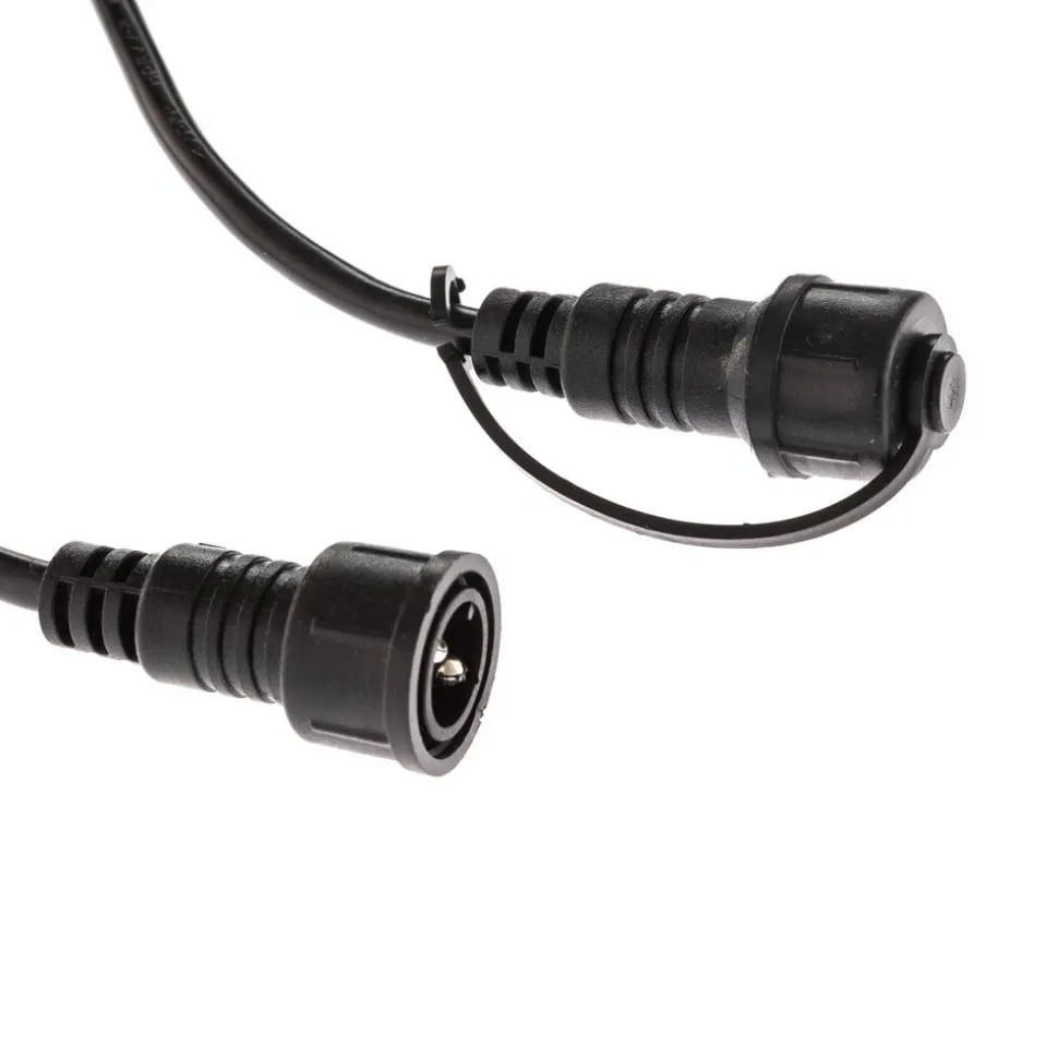 Lichtketting Girlanda IP44 zwart 15 m zonder lampjes