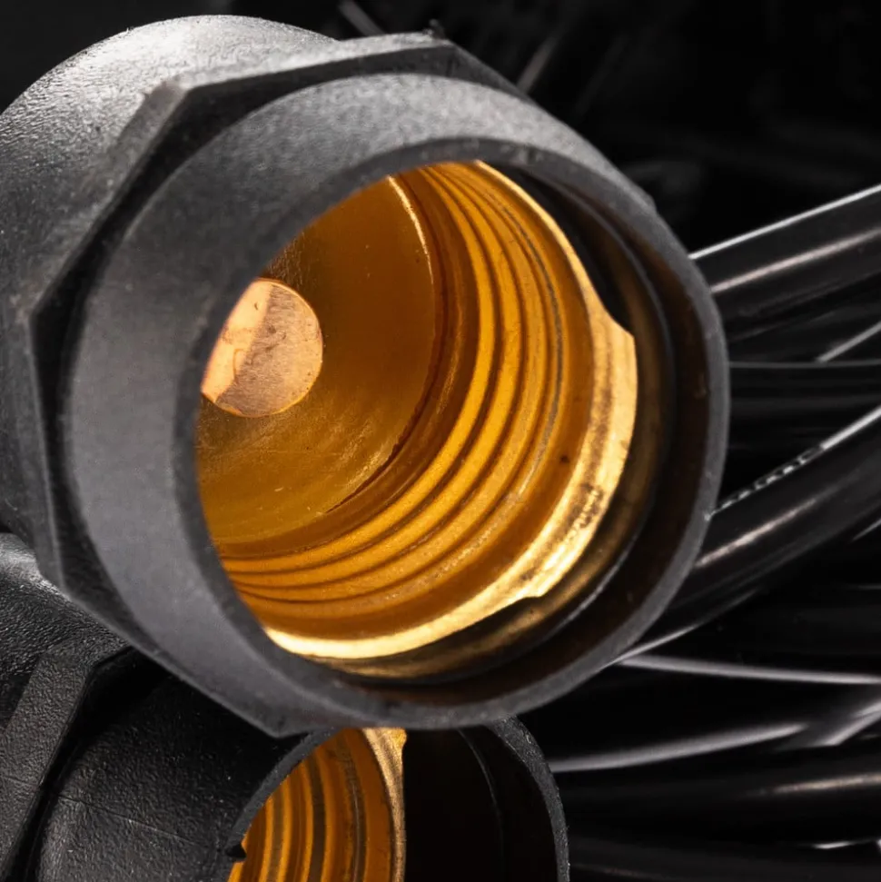 Lichtketting Girlanda IP44 zwart 15 m zonder lampjes