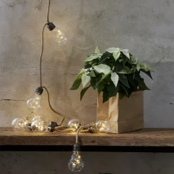 Lichtketting Jutta Jute batterijvoeding 10 lampen